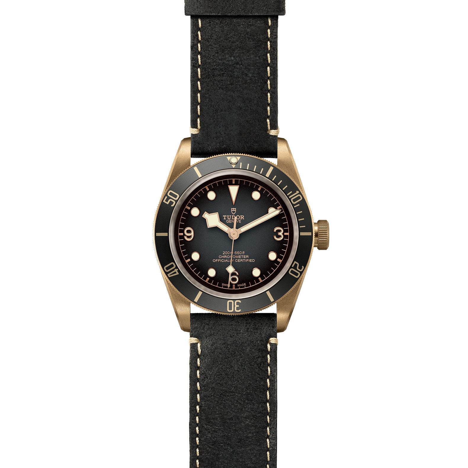 Tudor Black Bay Bronze 43mm Bronze Case Black Leather Strap Tudor Black Bay Bronze 43mm Bronze Case Black Leather Strap