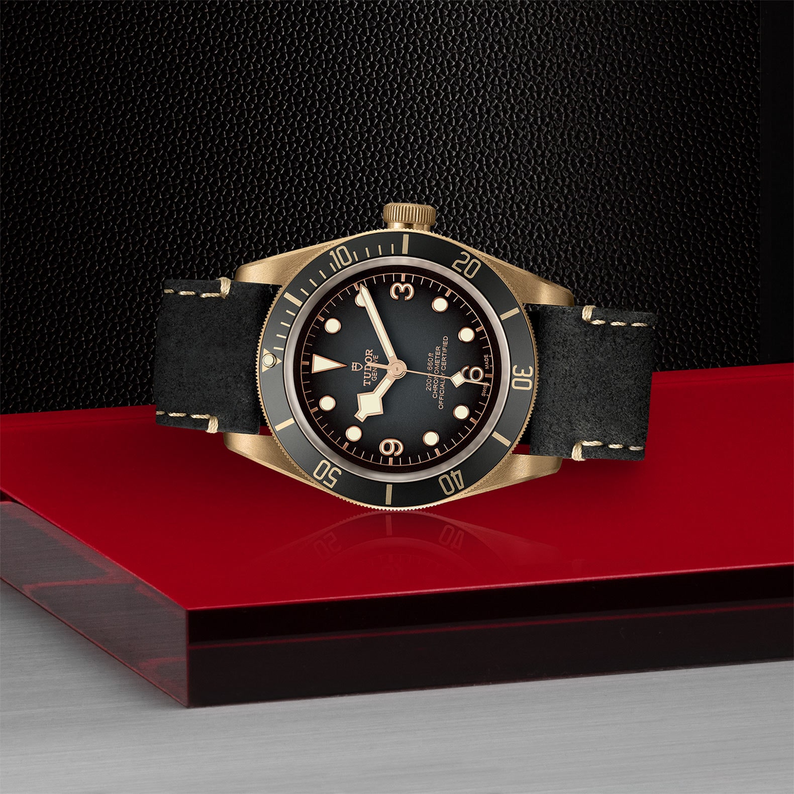 Tudor Black Bay Bronze 43mm Bronze Case Black Leather Strap Tudor Black Bay Bronze 43mm Bronze Case Black Leather Strap
