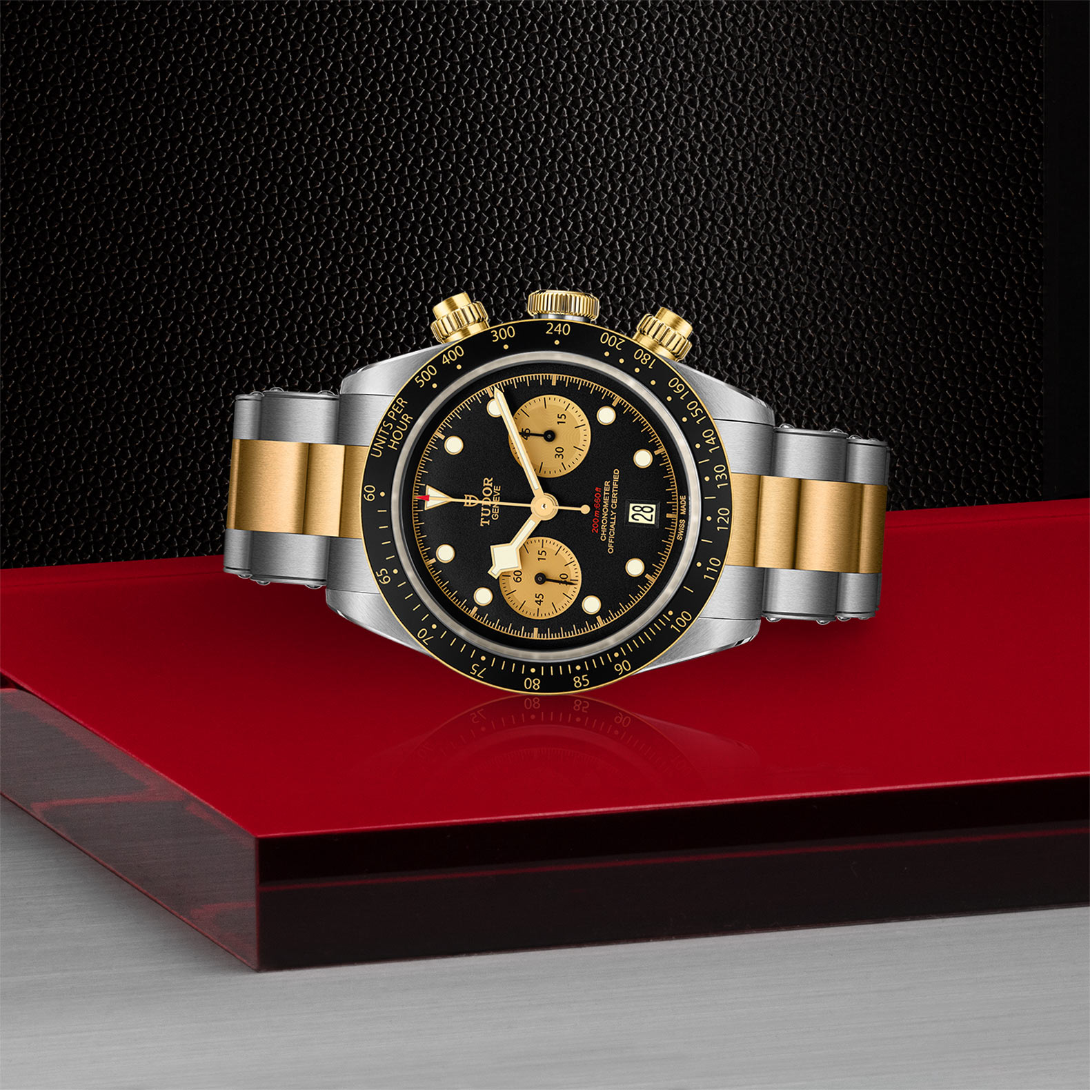 Tudor black bay on sale chronograph steel & gold