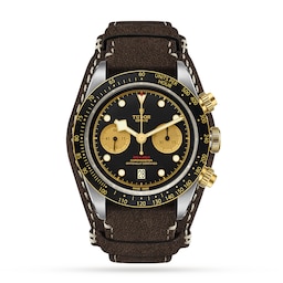 17770665 - Black Bay Chrono S&G 41mm Steel Case Brown Leather Strap