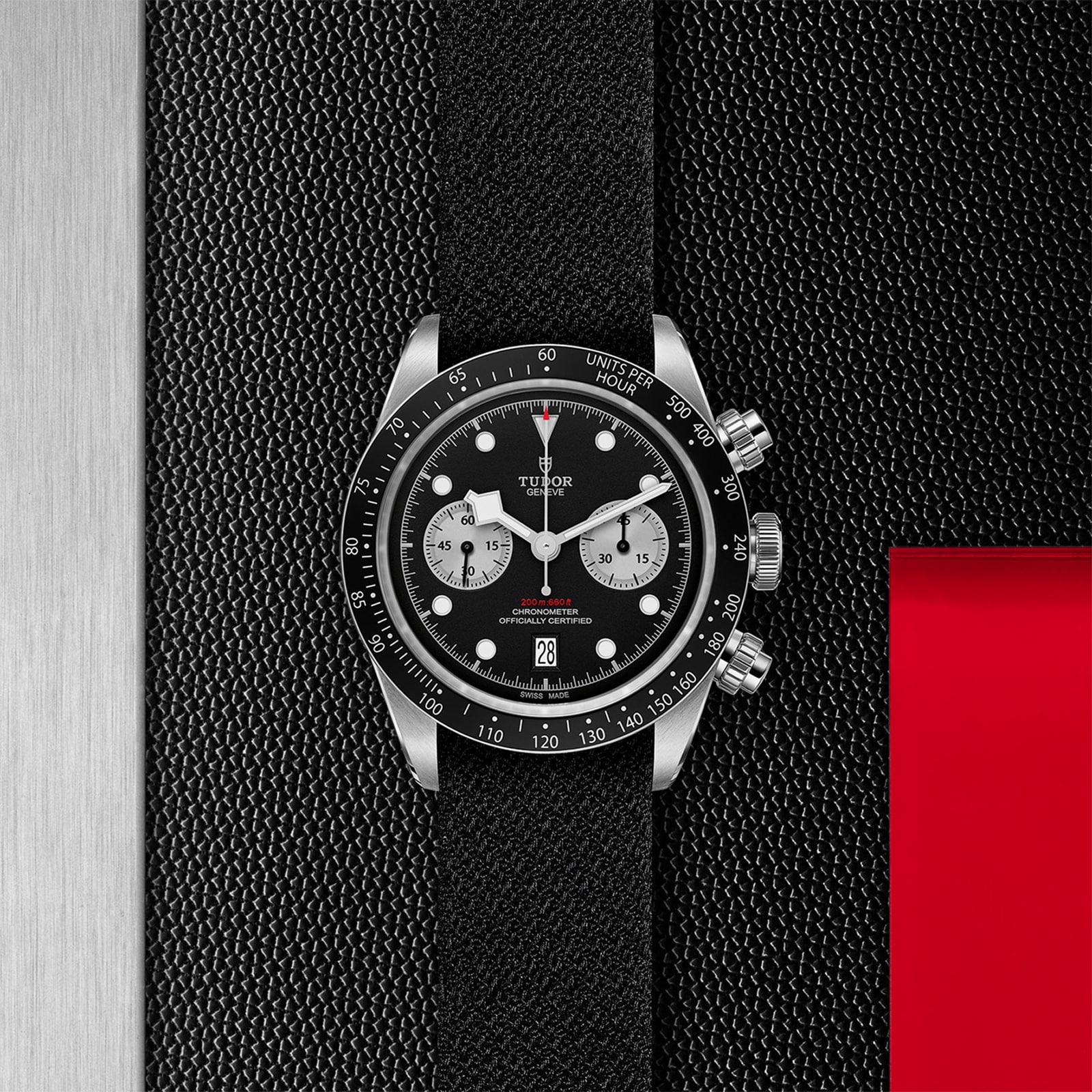 Tudor black clearance bay chrono