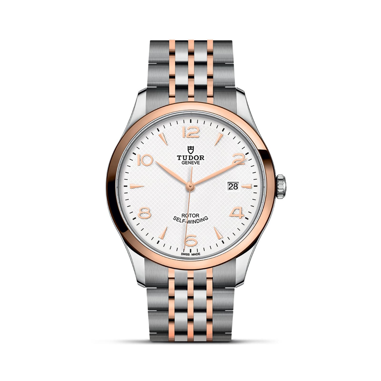 Tudor 1926 41mm Mens Watch Steel Case Rose Gold Bezel White Dial Tudor 1926 41mm Mens Watch Steel Case Rose Gold Bezel White Dial