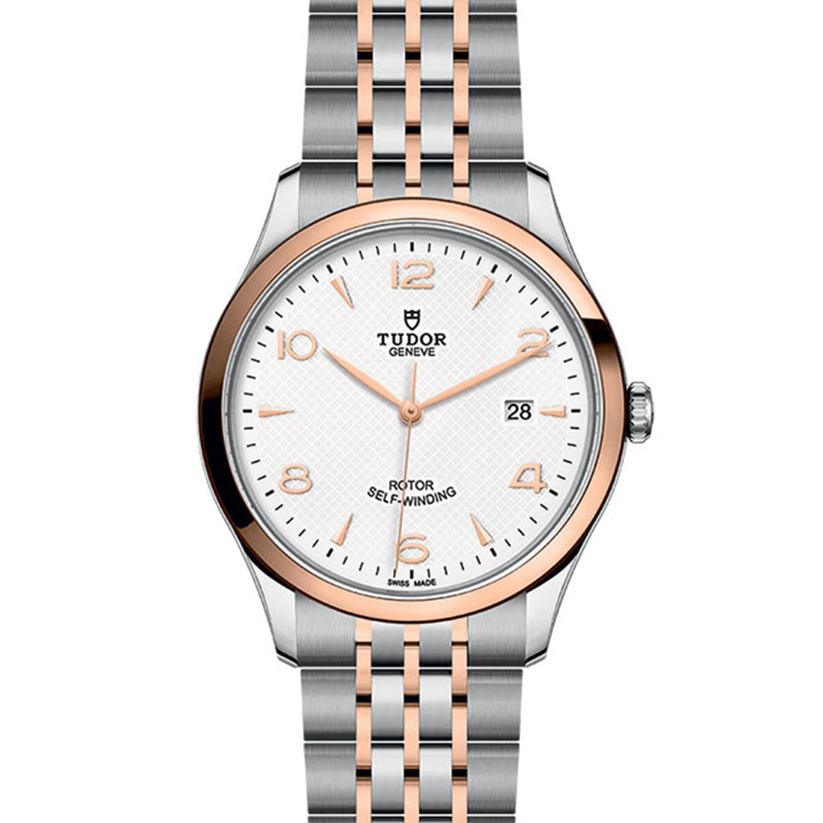 Tudor 1926 41mm Mens Watch Steel Case Rose Gold Bezel White Dial Tudor 1926 41mm Mens Watch Steel Case Rose Gold Bezel White Dial