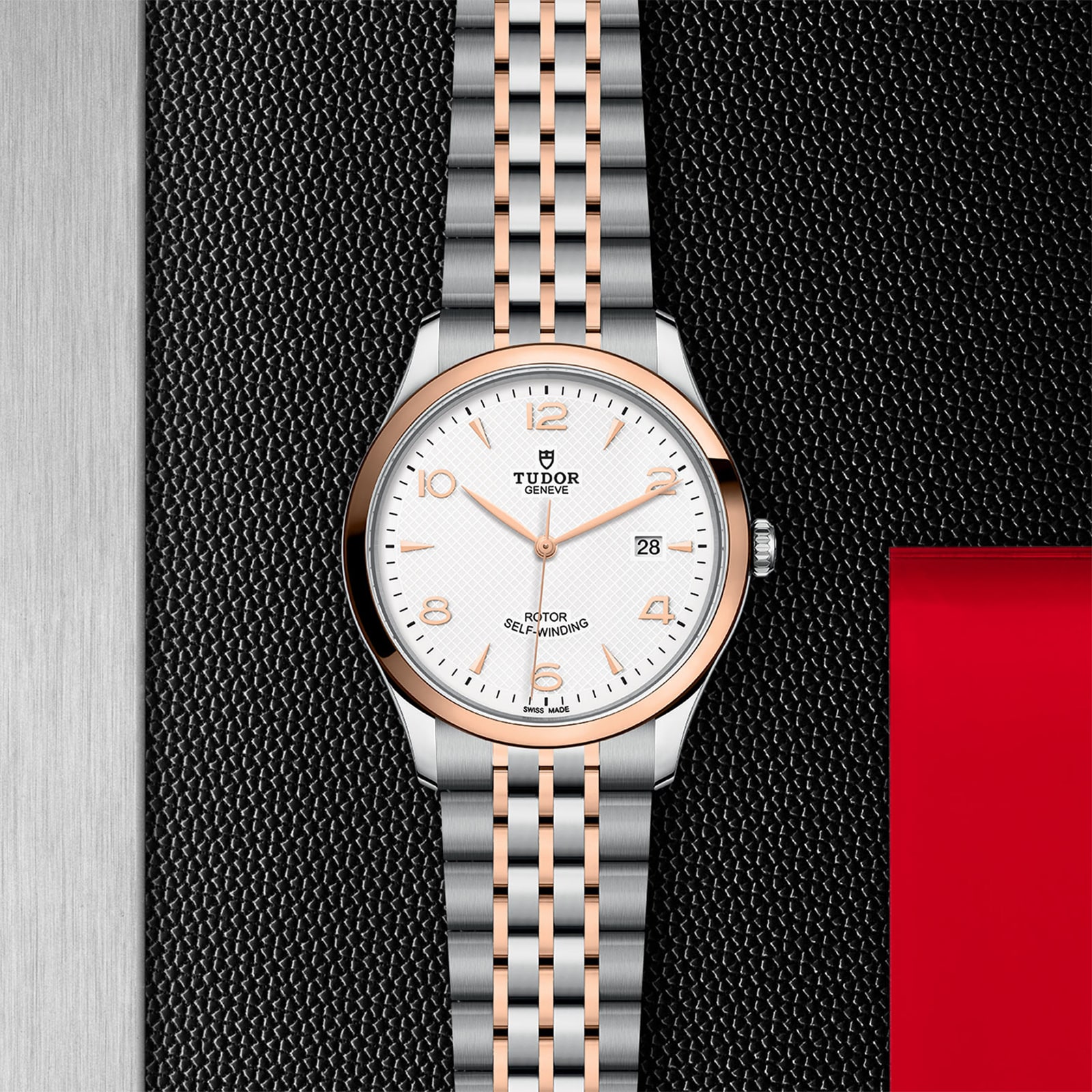 Tudor 1926 41mm Mens Watch Steel Case Rose Gold Bezel White Dial Tudor 1926 41mm Mens Watch Steel Case Rose Gold Bezel White Dial