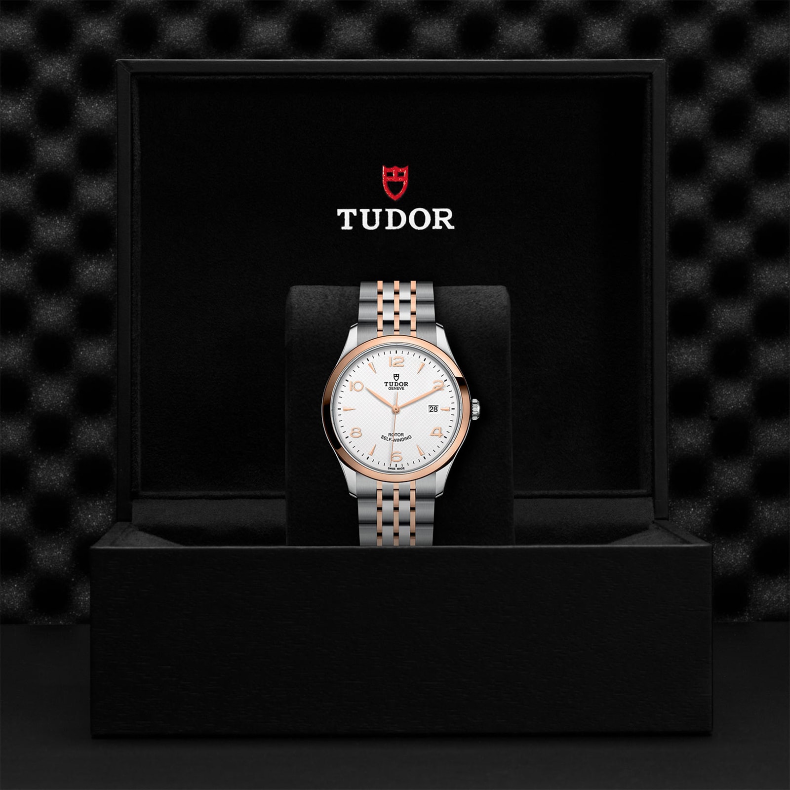 Tudor 1926 41mm Mens Watch Steel Case Rose Gold Bezel White Dial Tudor 1926 41mm Mens Watch Steel Case Rose Gold Bezel White Dial