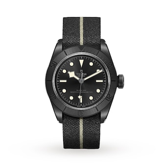 Tudor Black Bay Ceramic 41mm Ceramic Case Hybrid Leather And Rubber Strap Tudor Black Bay Ceramic 41mm Ceramic Case Hybrid Leather And Rubber Strap