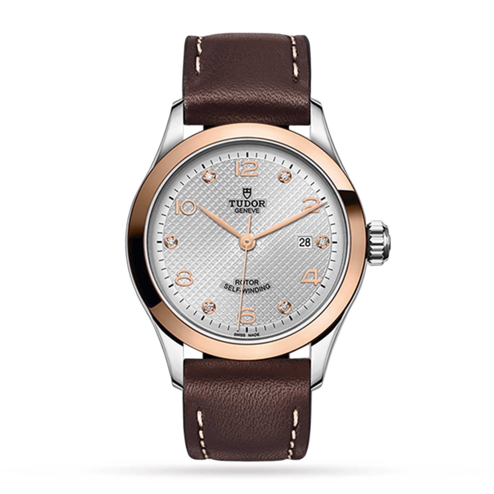 Tudor 1926 28mm Ladies Watch Steel & 18ct Rose Gold Case Silver Dial Tudor 1926 28mm Ladies Watch Steel & 18ct Rose Gold Case Silver Dial