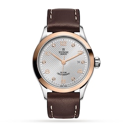 17770874 - 1926 28mm Ladies Watch Steel & 18ct Rose Gold Case Silver Dial