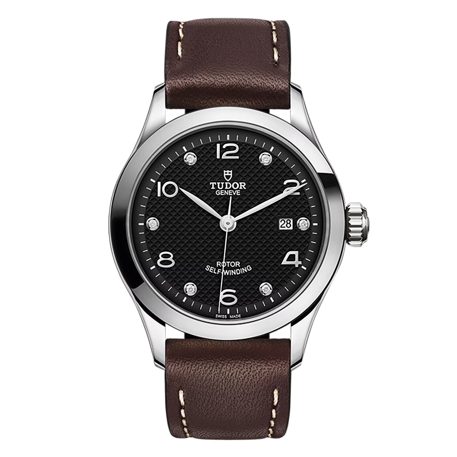 Tudor 1926 28mm Ladies Watch Steel Case Black Dial