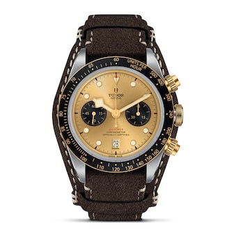 Tudor Black Bay Chrono S&G 41mm Steel Case Brown Leather Strap Tudor Black Bay Chrono S&G 41mm Steel Case Brown Leather Strap