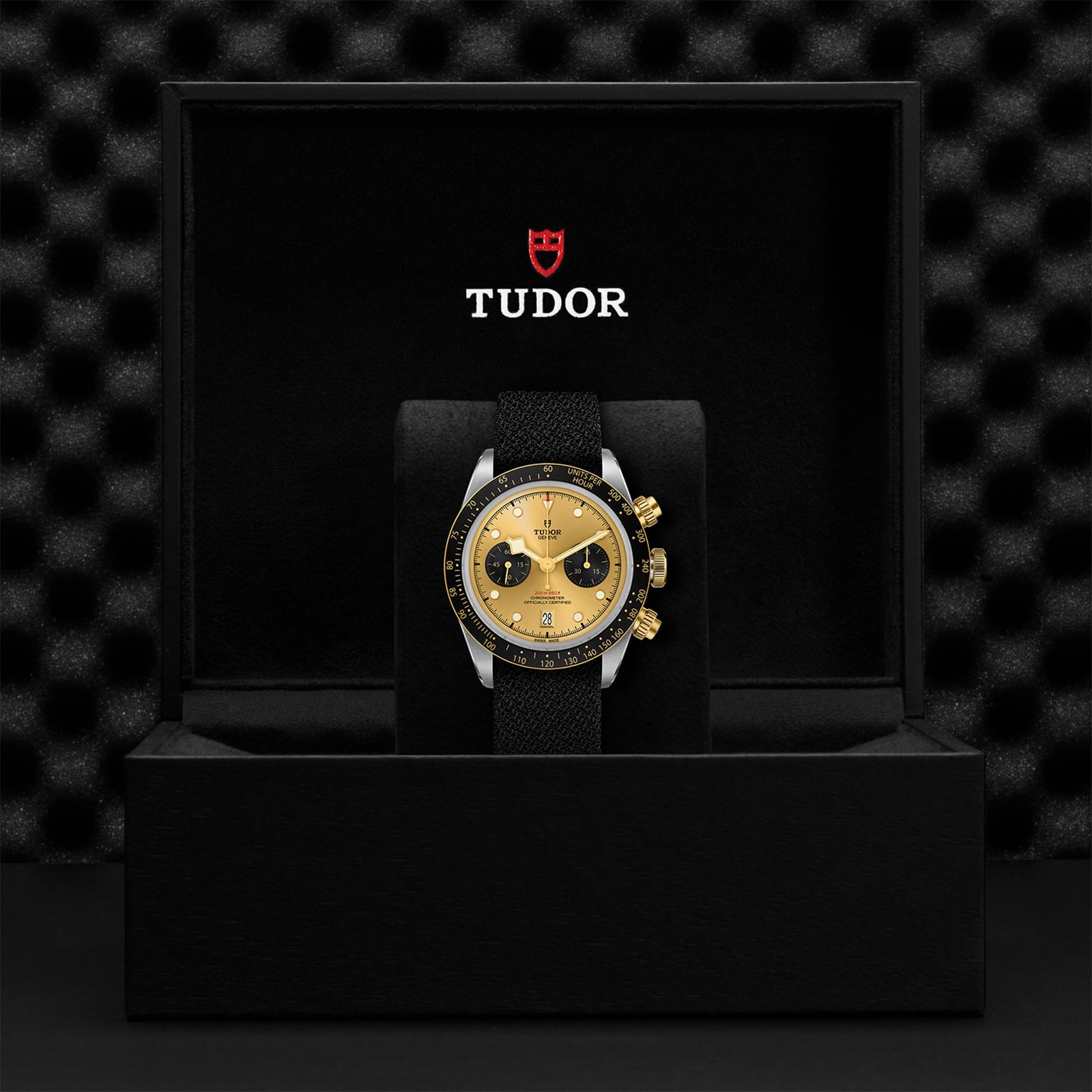 Tudor Black Bay Chrono S&G 41mm Steel Case Black Fabric Strap