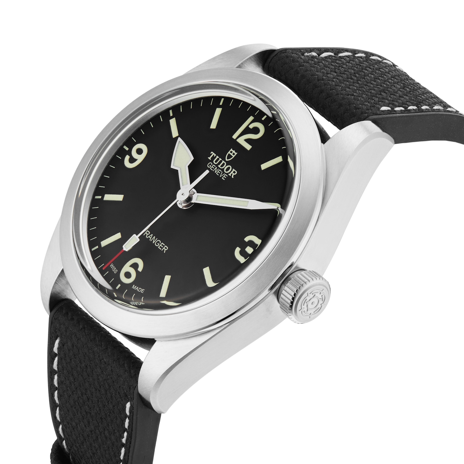 Tudor Ranger 39mm , Steel Case, Black Dial