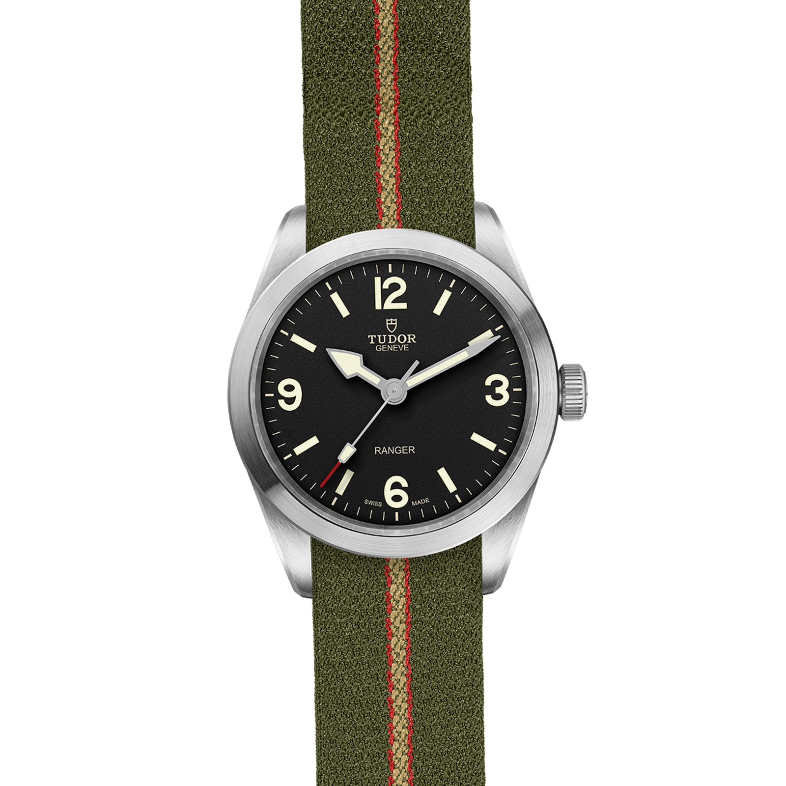 Tudor Ranger 39mm Black Dial Steel Case and Nato Strap Tudor Ranger 39mm Black Dial Steel Case and Nato Strap
