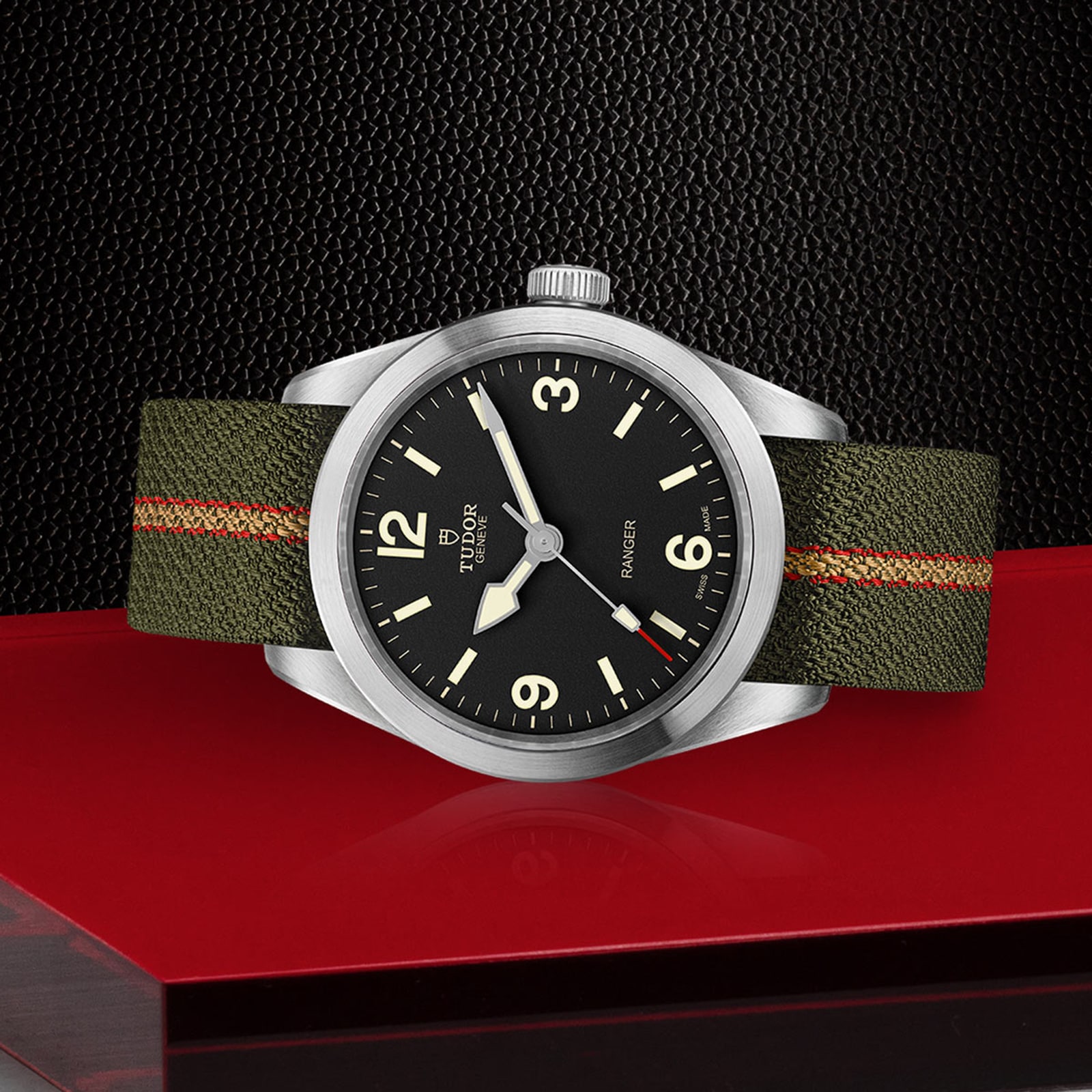 Tudor Ranger 39mm Black Dial Steel Case and Nato Strap Tudor Ranger 39mm Black Dial Steel Case and Nato Strap