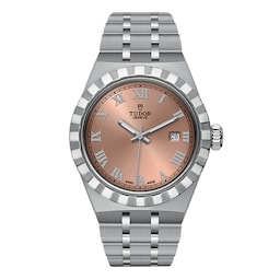 17771016 - Royal 28mm Steel Case Salmon Dial