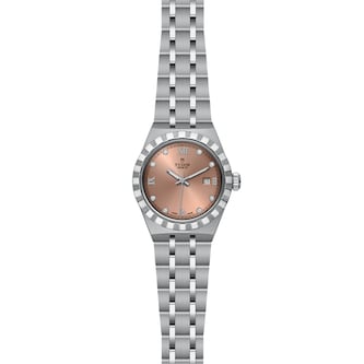 Tudor Royal 28mm Steel Case Diamond-Set Salmon Dial Tudor Royal 28mm Steel Case Diamond-Set Salmon Dial