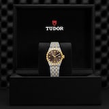 Tudor Royal S&G 28mm Steel Case Diamond-Set Brown Dial