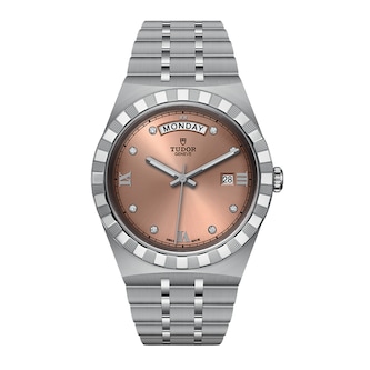 Tudor Royal 41mm Steel Case Diamond-Set Salmon Dial Tudor Royal 41mm Steel Case Diamond-Set Salmon Dial