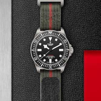 Tudor Pelagos FXD Manufacture Calibre MT5602 42mm Titanium Case Green Fabric Strap