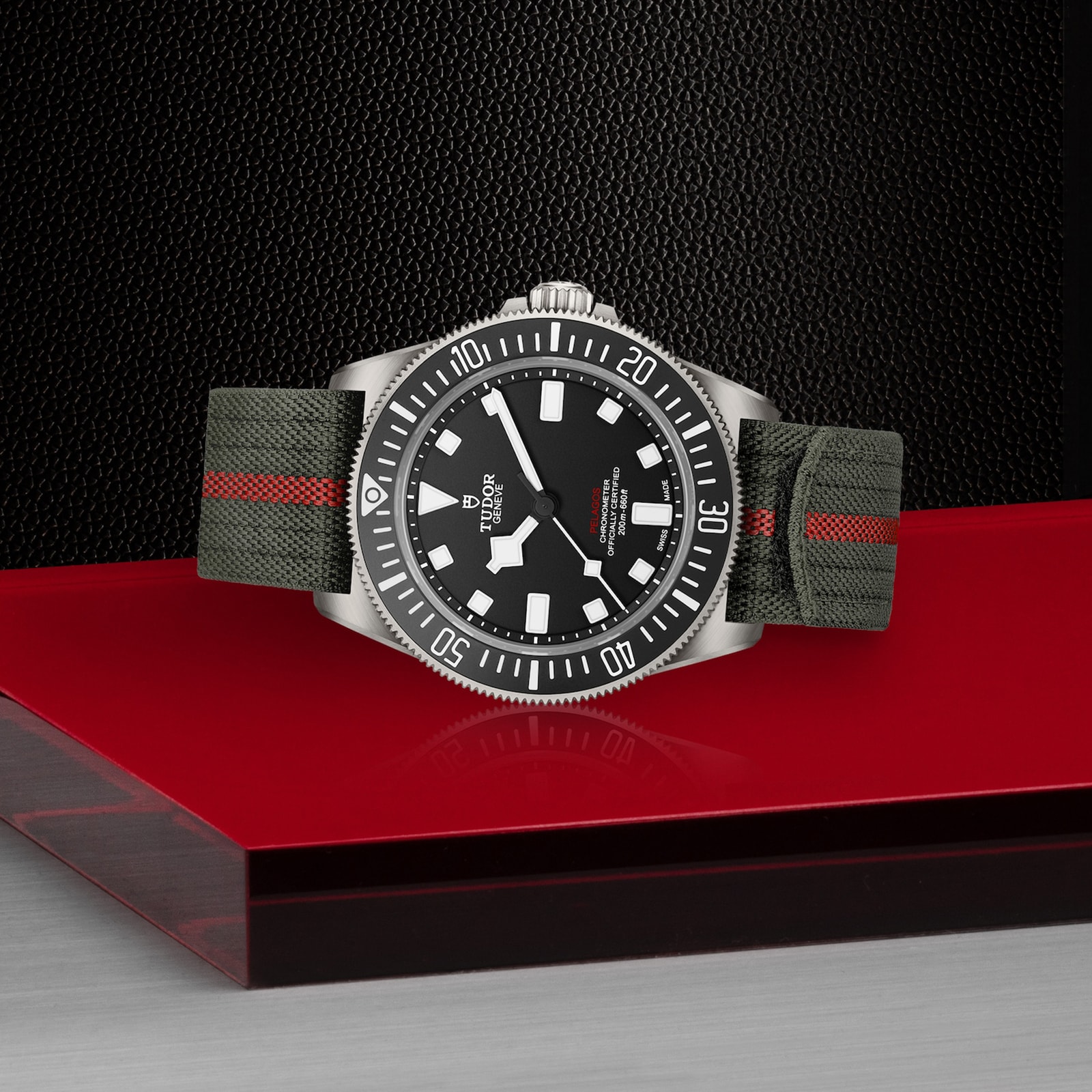 Tudor Pelagos FXD Manufacture Calibre MT5602 42mm Titanium Case Green Fabric Strap