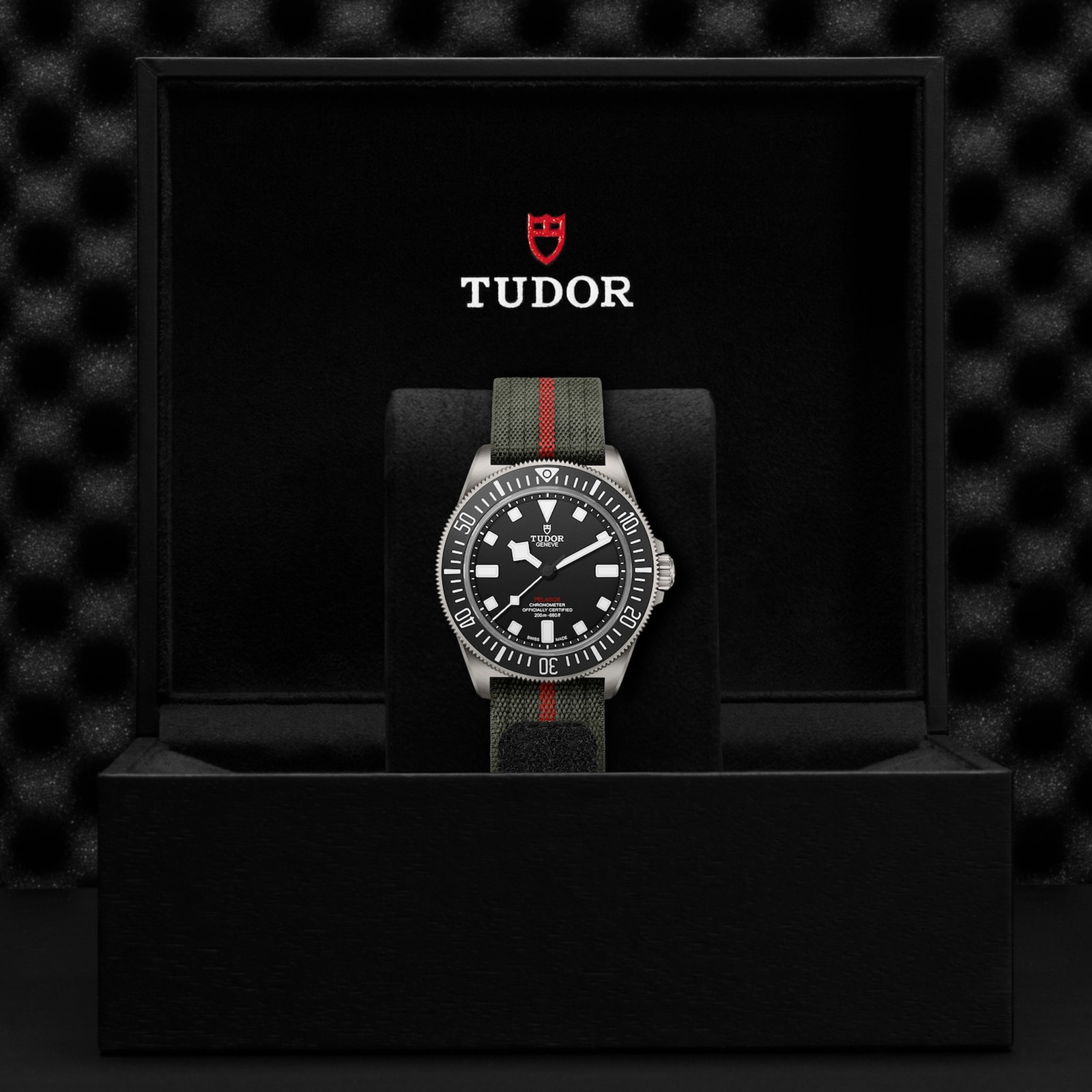 Tudor Pelagos FXD Manufacture Calibre MT5602 42mm Titanium Case Green Fabric Strap