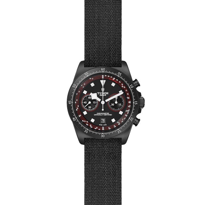 Tudor Pelagos FXD Chrono "Cycling Edition" 43mm black carbon composite case black fabric strap