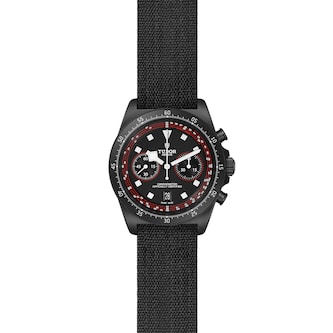 Tudor Pelagos FXD Chrono "Cycling Edition" 43mm black carbon composite case black fabric strap Tudor Pelagos FXD Chrono "Cycling Edition" 43mm black carbon composite case black fabric strap