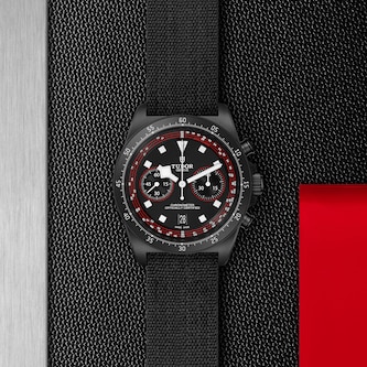 Tudor Pelagos FXD Chrono "Cycling Edition" 43mm black carbon composite case black fabric strap