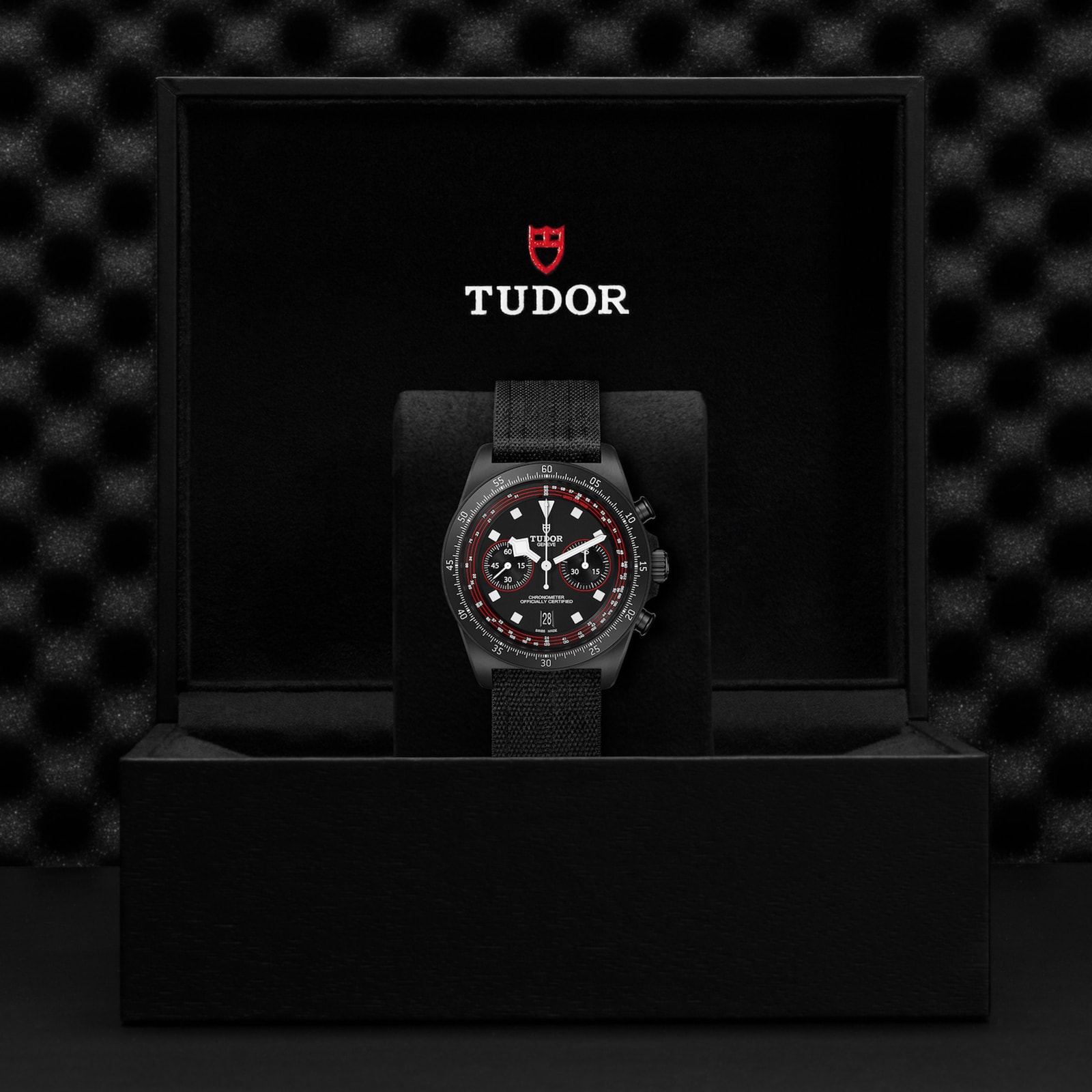 Tudor Pelagos FXD Chrono "Cycling Edition" 43mm black carbon composite case black fabric strap Tudor Pelagos FXD Chrono "Cycling Edition" 43mm black carbon composite case black fabric strap