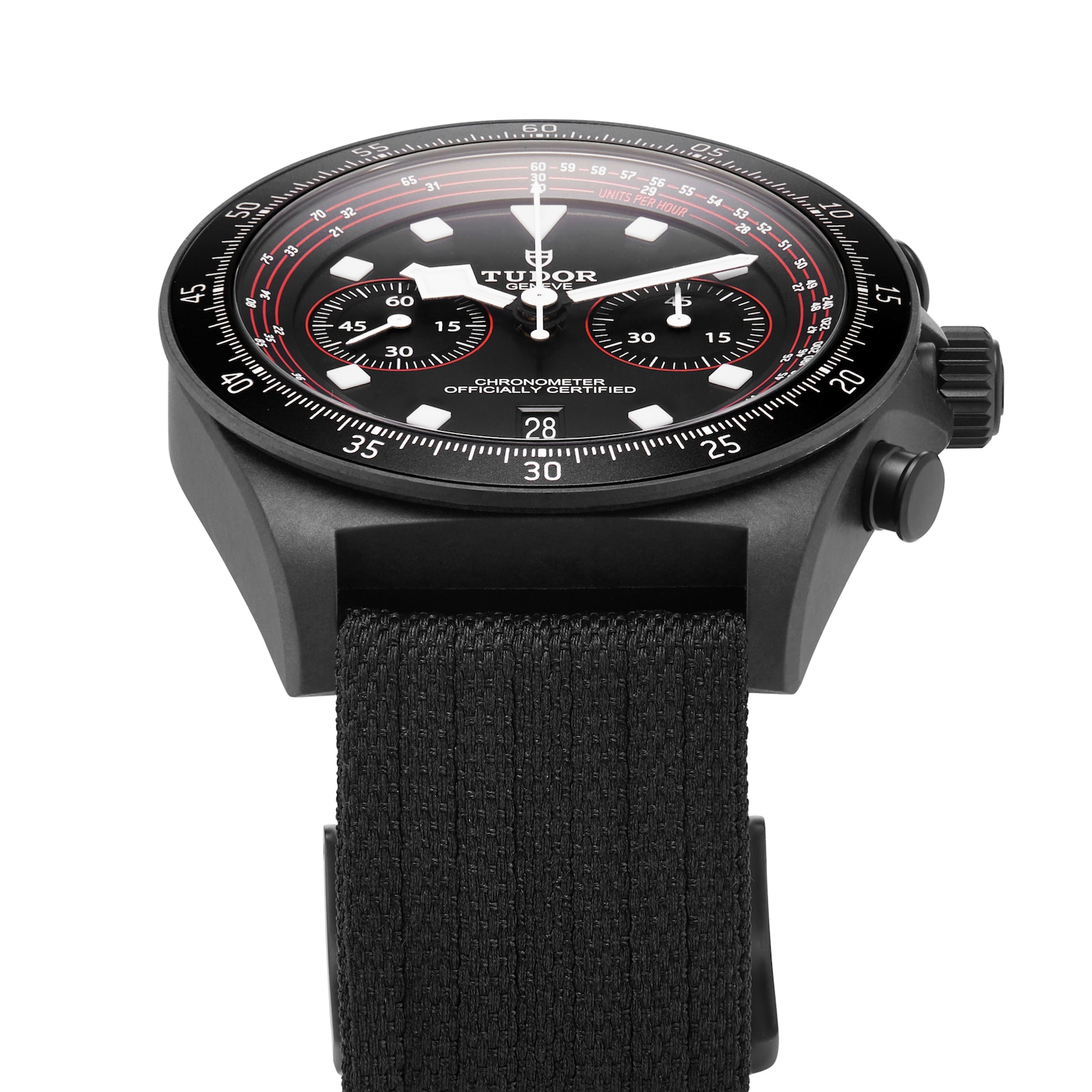 Tudor Pelagos FXD Chrono "Cycling Edition" 43mm black carbon composite case black fabric strap