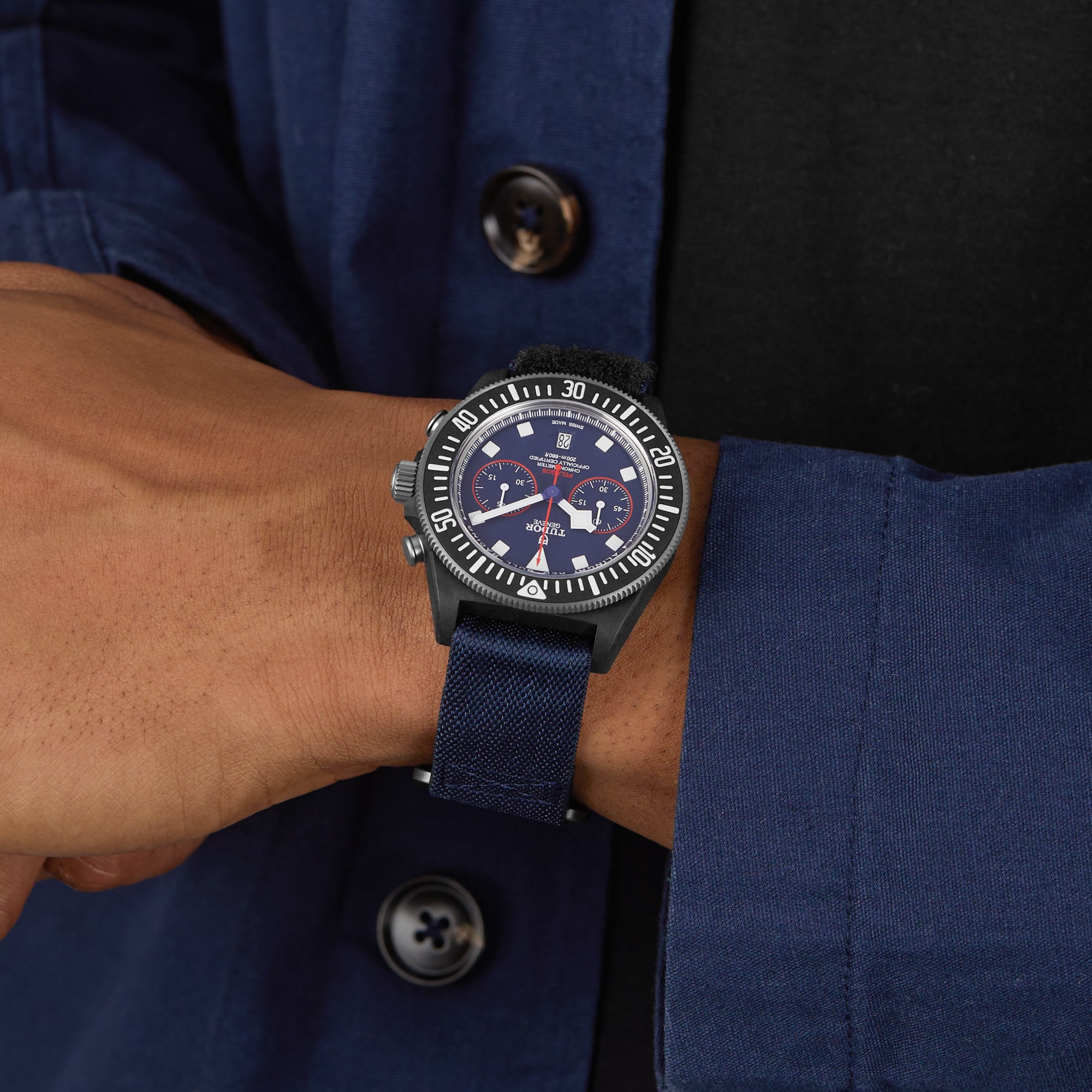 Tudor Pelagos FXD Chrono Alinghi Red Bull Racing Edition 43mm Watch Tudor Pelagos FXD Chrono Alinghi Red Bull Racing Edition 43mm Watch