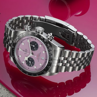Tudor Black Bay Chrono 41mm Steel Case Pink Dial