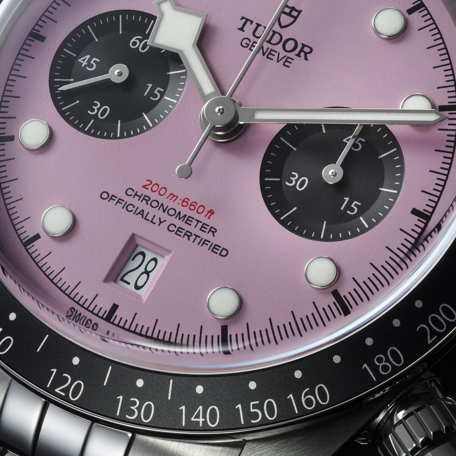 Tudor Black Bay Chrono 41mm Steel Case Pink Dial