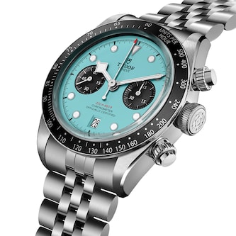 TUDOR Black Bay Chrono Flamingo Blue Manufacture Calibre MT5813 COSC 41mm steel case