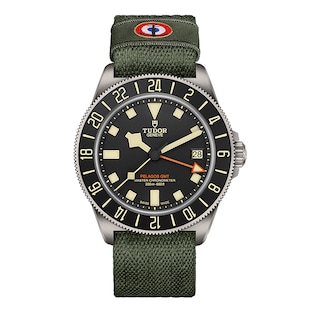 Tudor Pelagos FXD GMT Manufacture Calibre MT5652-U 42mm Titanium Case Green Fabric Strap