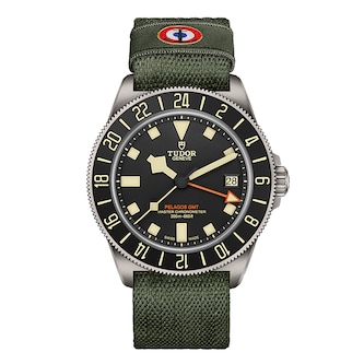 Tudor Pelagos FXD GMT Manufacture Calibre MT5652-U 42mm Titanium Case Green Fabric Strap
