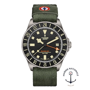 Tudor Pelagos FXD GMT Manufacture Calibre MT5652-U 42mm Titanium Case Green Fabric Strap