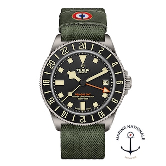 Tudor Pelagos FXD GMT Manufacture Calibre MT5652-U 42mm Titanium Case Green Fabric Strap