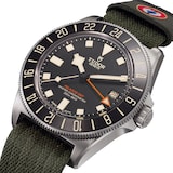 Tudor Pelagos FXD GMT Manufacture Calibre MT5652-U 42mm Titanium Case Green Fabric Strap