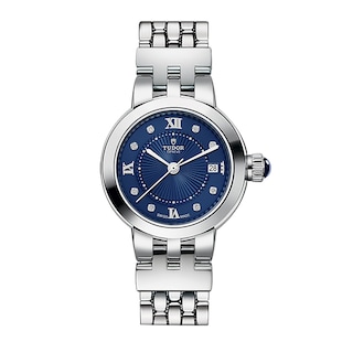 Tudor Clair de Rose 26mm steel case diamond-set dial