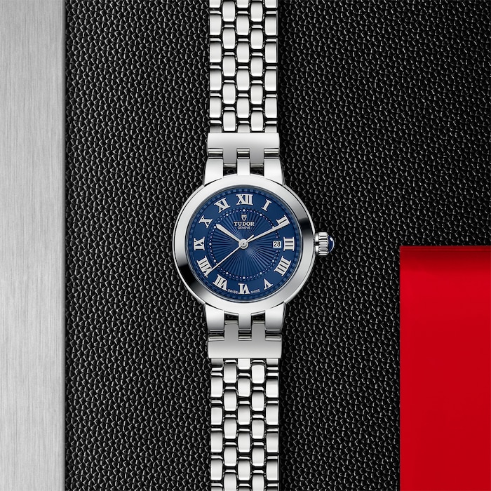 Tudor Clair de Rose 30mm steel case blue dial