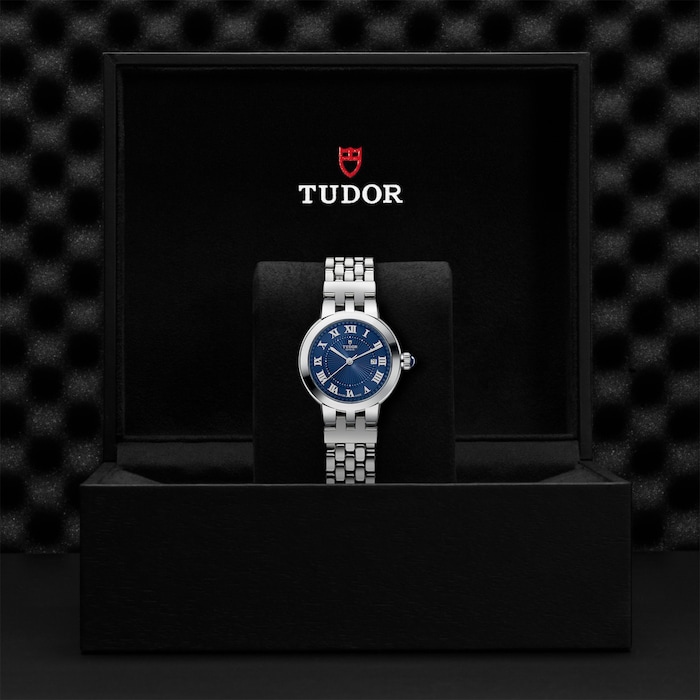Tudor Clair de Rose 30mm steel case blue dial