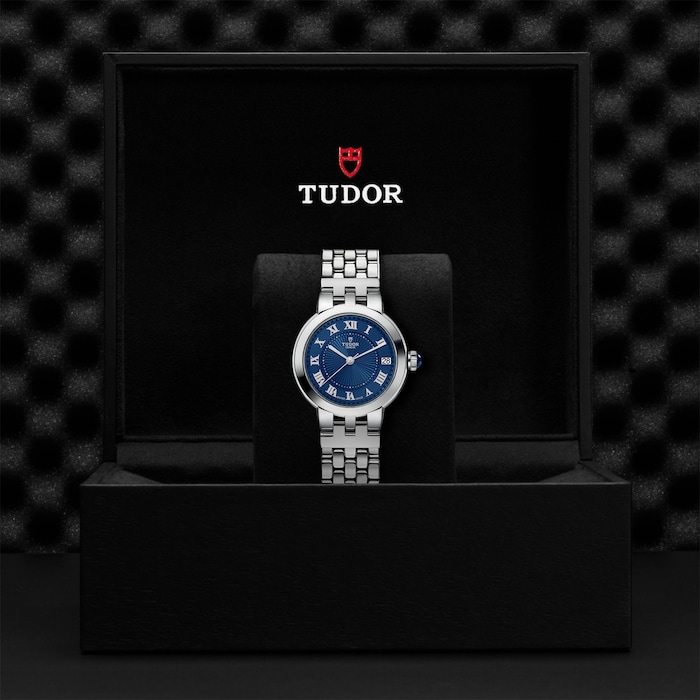 Tudor Clair de Rose 34mm steel case blue dial