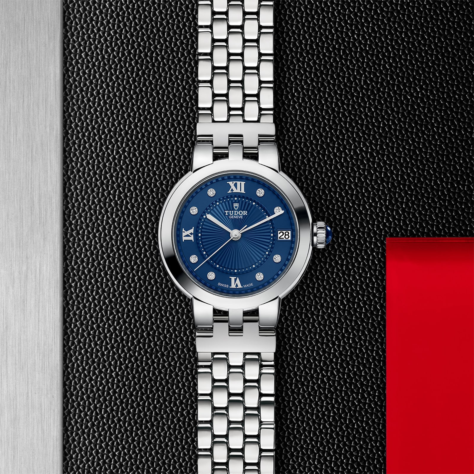 Tudor Clair de Rose 34mm steel case diamond-set dial Tudor Clair de Rose 34mm steel case diamond-set dial