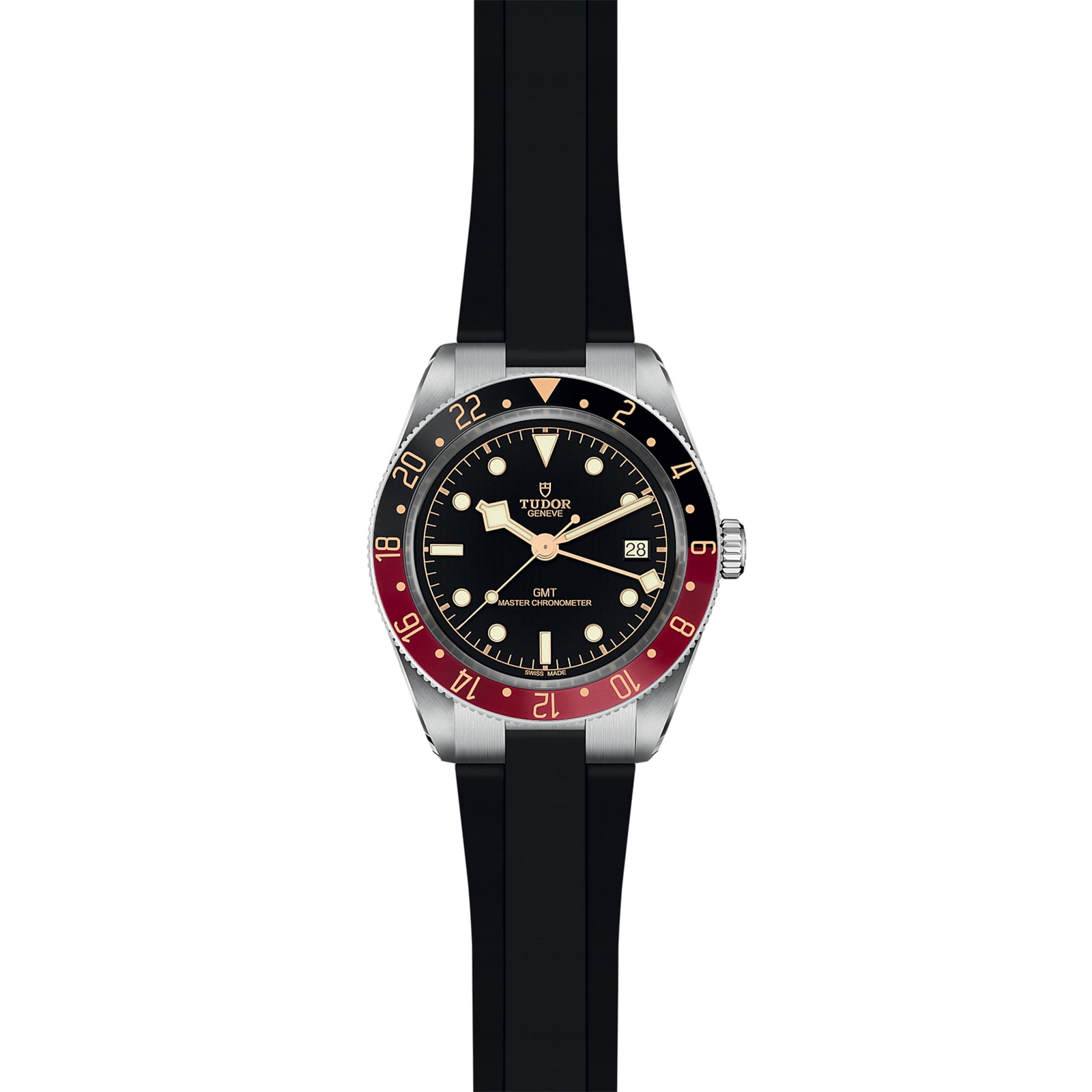 Tudor Black Bay 58 GMT 39mm steel case rubber strap