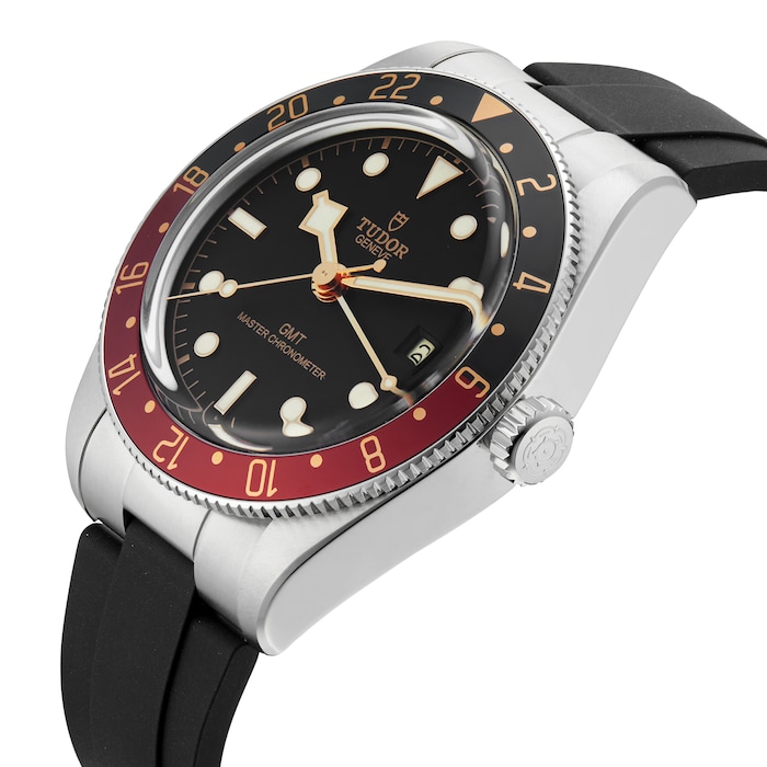 Tudor Black Bay 58 GMT 39mm steel case rubber strap
