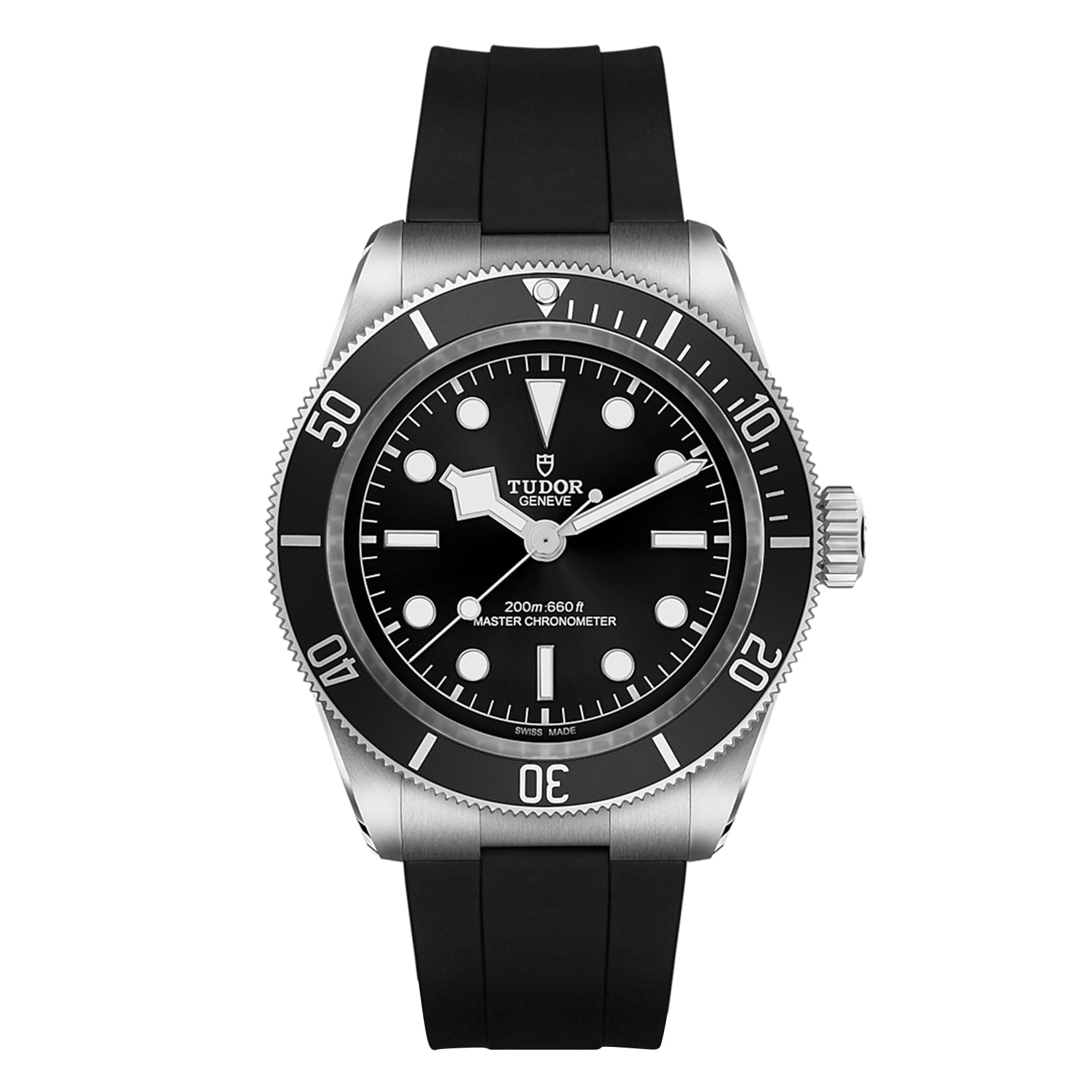 Tudor Black Bay 41mm steel case black rubber strap Tudor Black Bay 41mm steel case black rubber strap