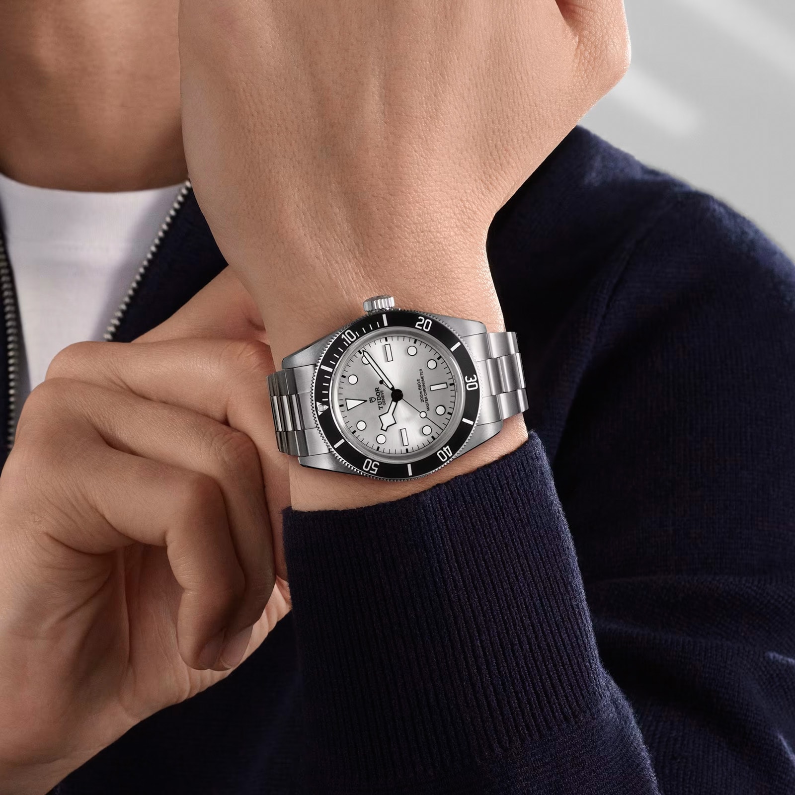 Tudor Black Bay 68 43mm Steel Case Silver Dial