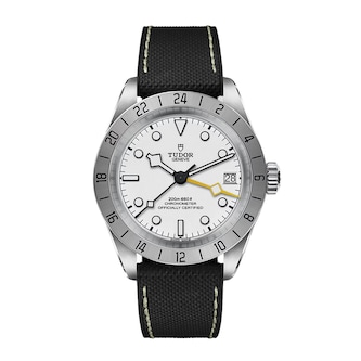 Tudor Black Bay Pro 39mm Steel Case Hybrid Rubber And Leather Strap