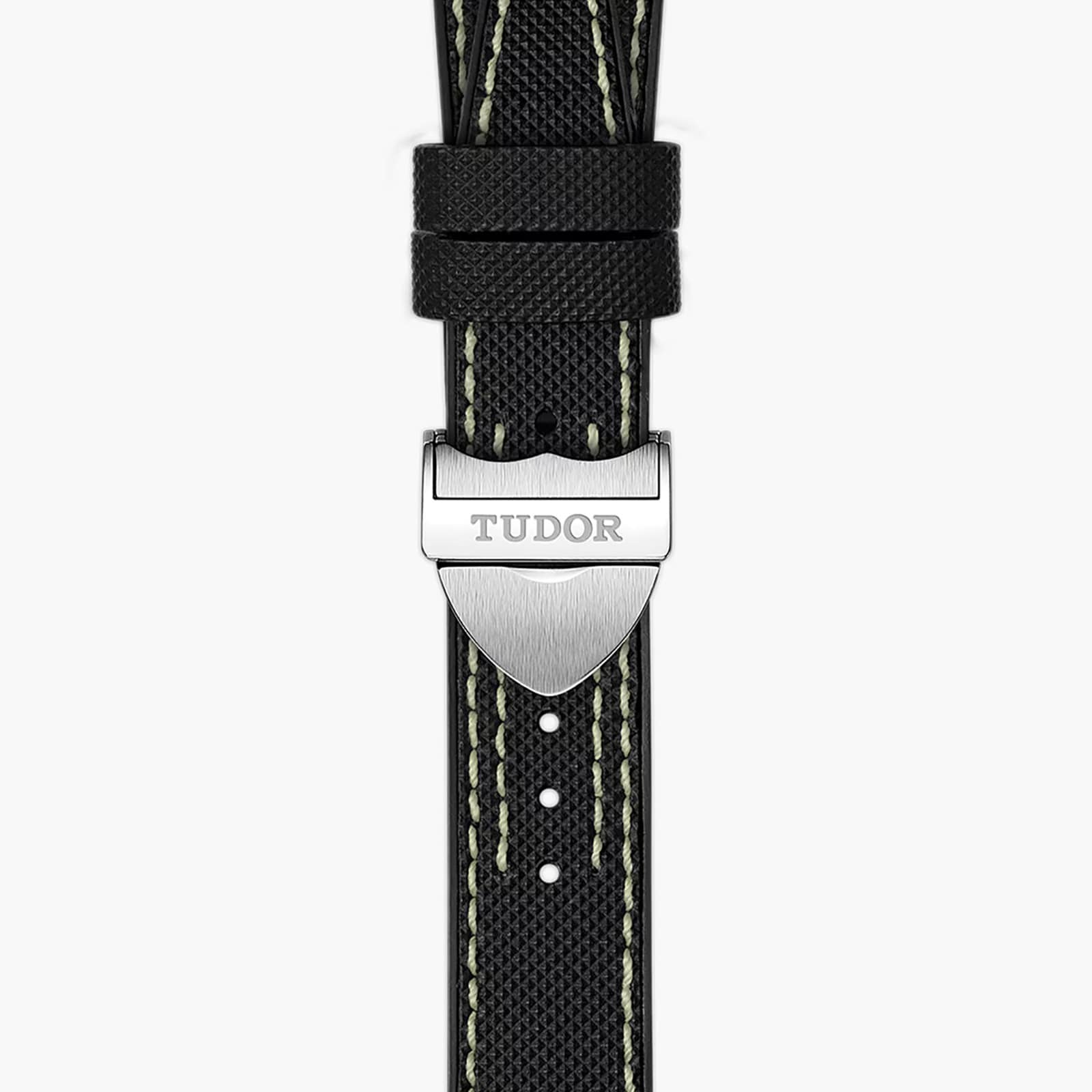 Tudor Black Bay Pro 39mm Steel Case Hybrid Rubber And Leather Strap
